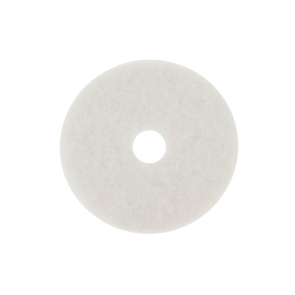 3M White Super Polish Pad 4100, white round polishing pad, 20 inch — MPN 410020