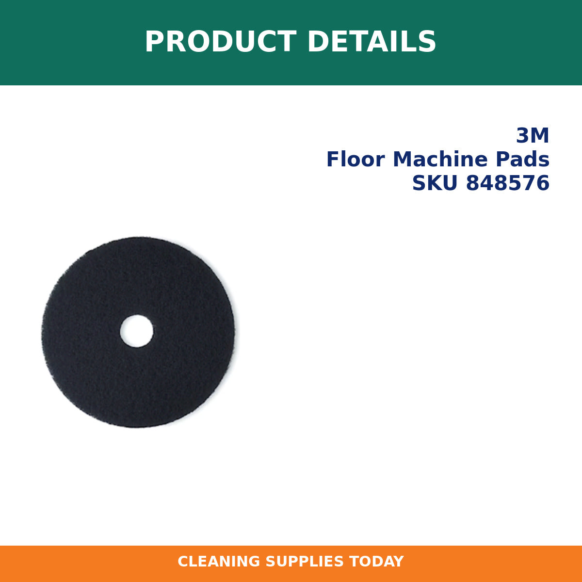 Product details for 3M High Productivity Stripping Pad 7300, 21", 5/Case — 730021