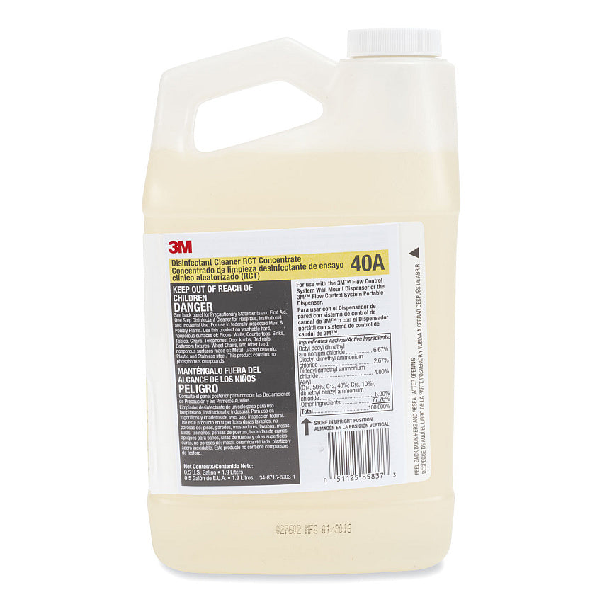 3M Disinfectant Cleaner RCT Concentrate 40A, 0.5 Gal, 4/Case – MPN 40A — product photo