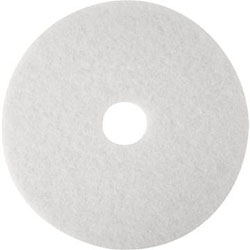 3M White Super Polish Pad 4100, 17 inch, 5 per case