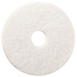 3M White Super Polish Pad 4100, 19 inch, 5 per case