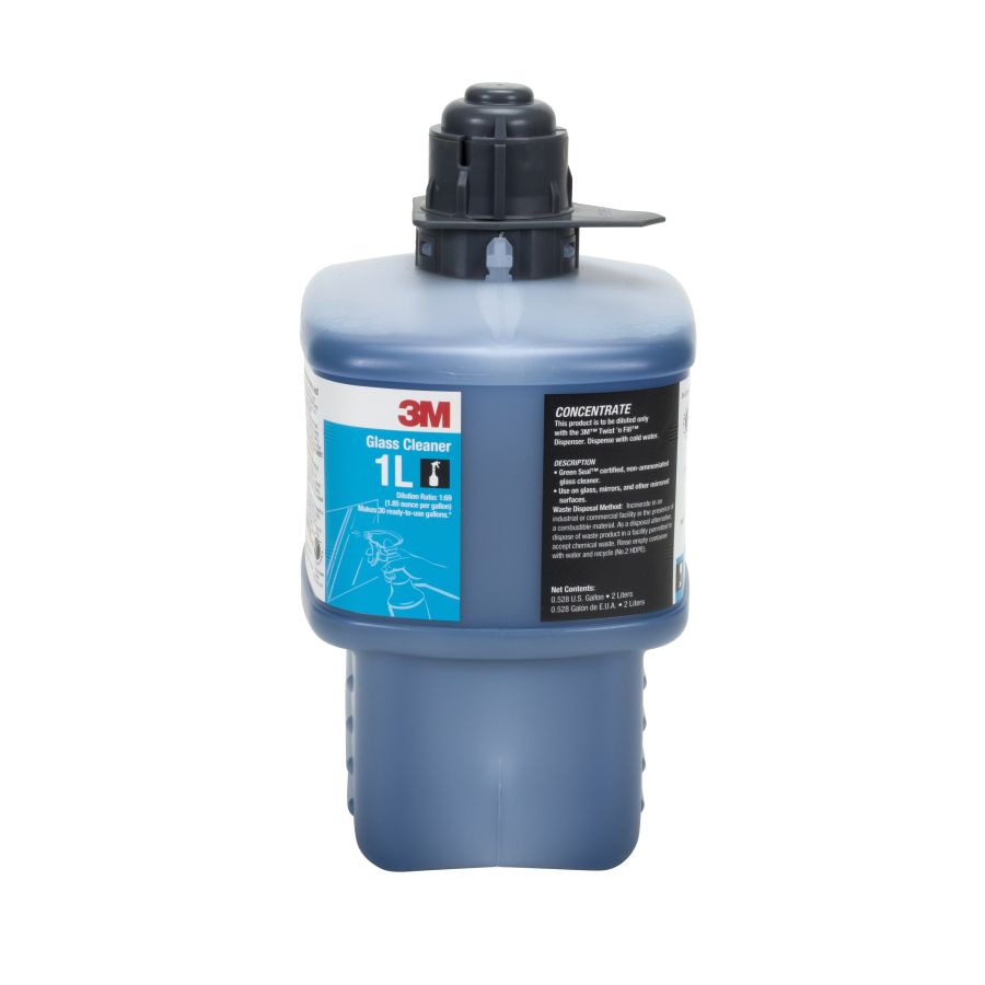 3M Glass Cleaner 1 Twist 'n Fill 2 liter bottle, MPN TNF1L