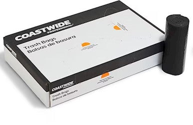 Coastwide Professional 30% PCR Black Trash Bags – 40-45 Gallon Case of 150