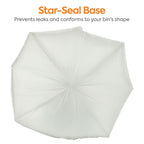 Coastwide Professional 4 Gallon Clear Trash Bags, 0.35 mil, 1,000/Case – CW22236 — star-seal base