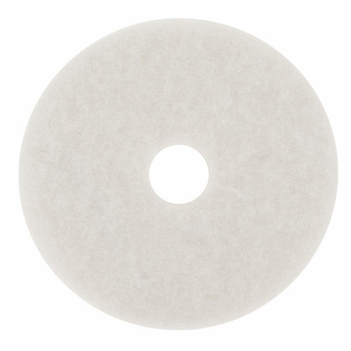 3M White Super Polish Pad 4100, 27", 5/Case – MPN 410027