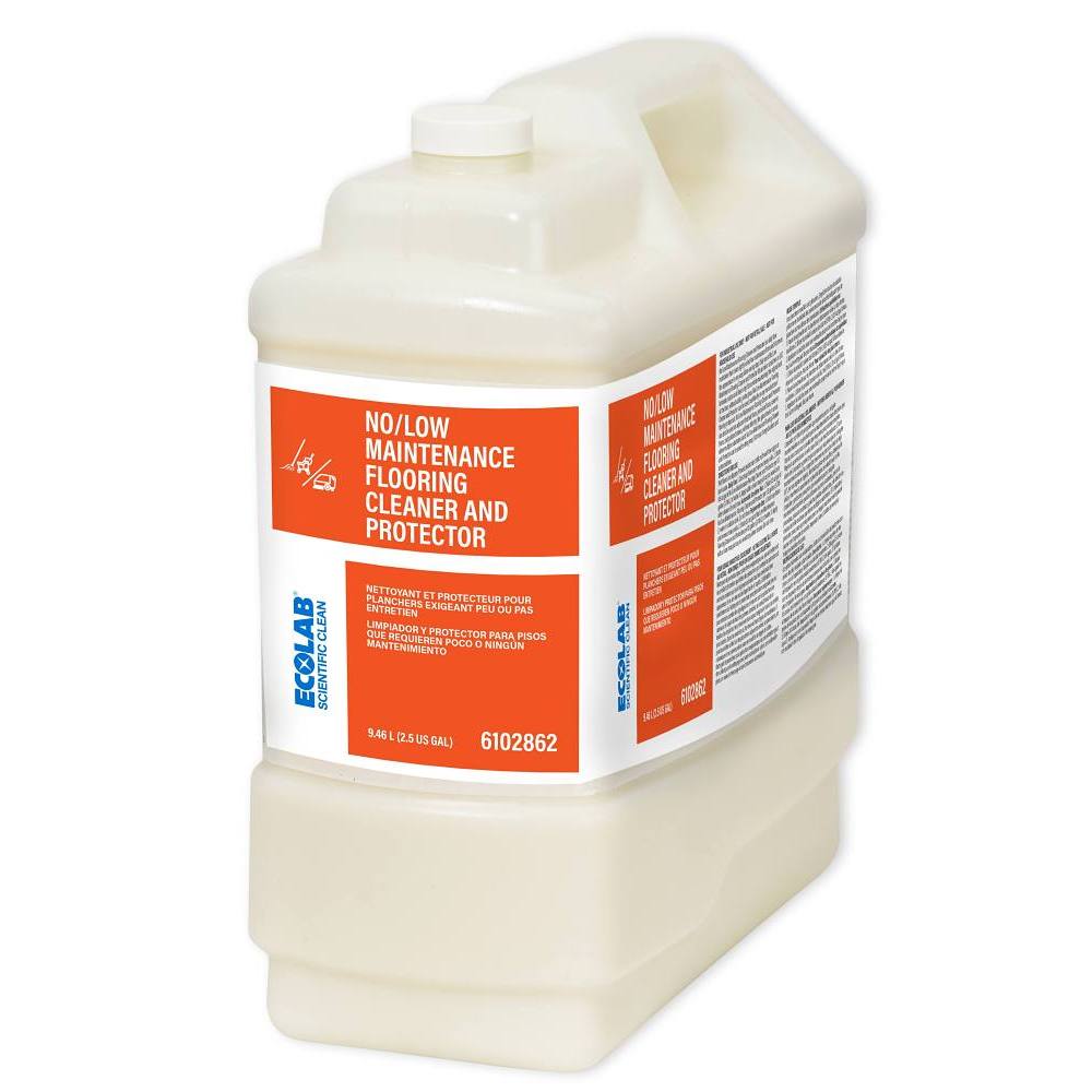 Ecolab Scientific Clean No/Low Maintenance Floor Cleaner & Protector, 2.5 Gal — HD Supply product photo of the matching container