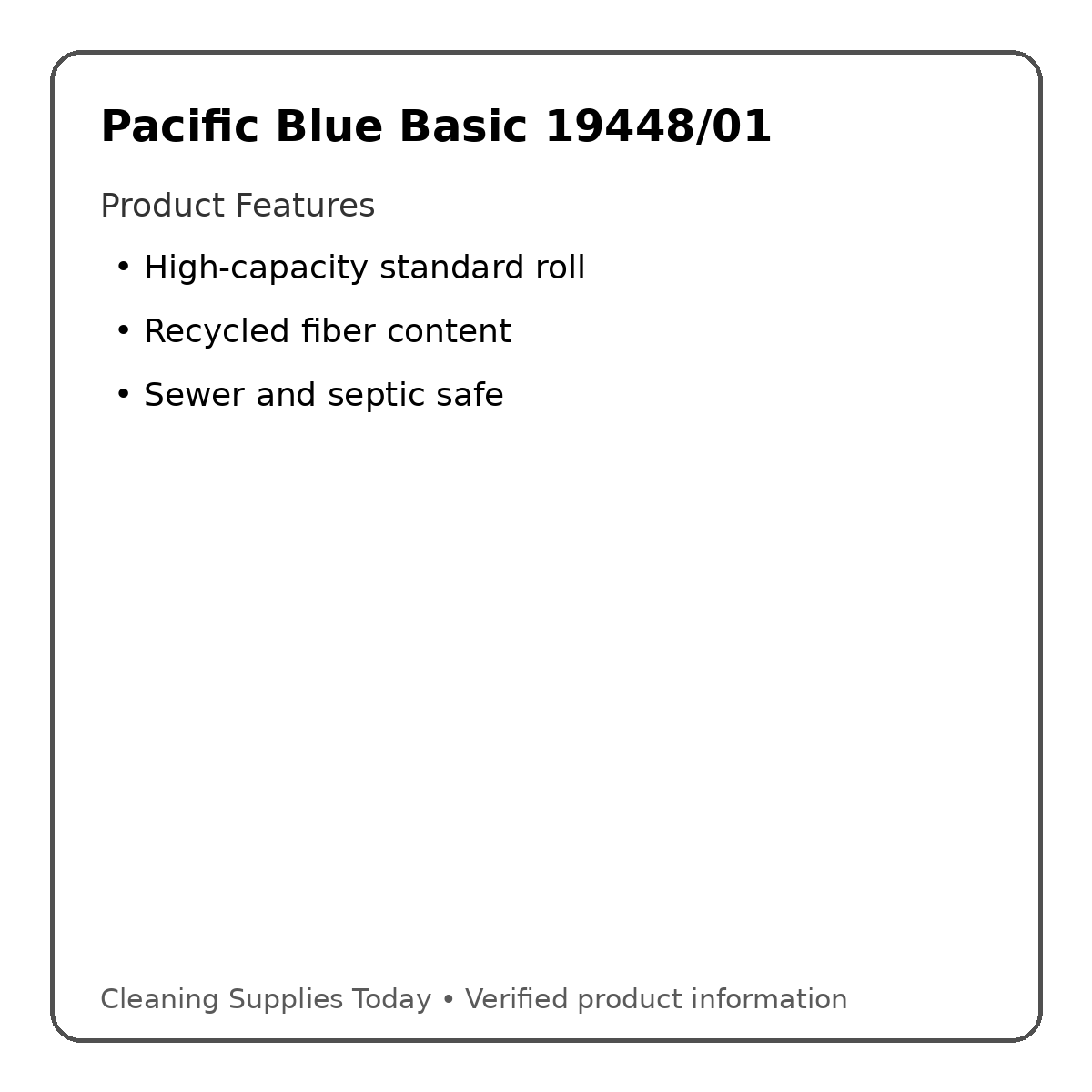 Pacific Blue Basic 19448/01 product features