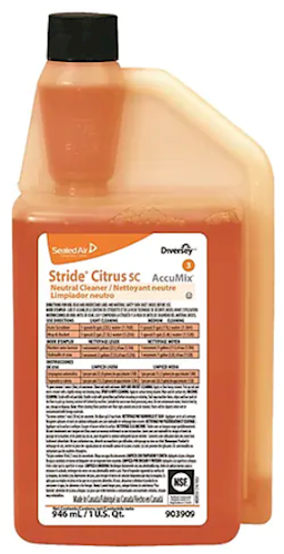 Multipurpose Neutral Cleaner 32 oz 6/Case - Diversey Stride Accumix Citrus
