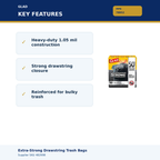 Glad 78952 – key liner features
