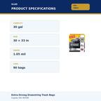 Glad 78952 – product specifications
