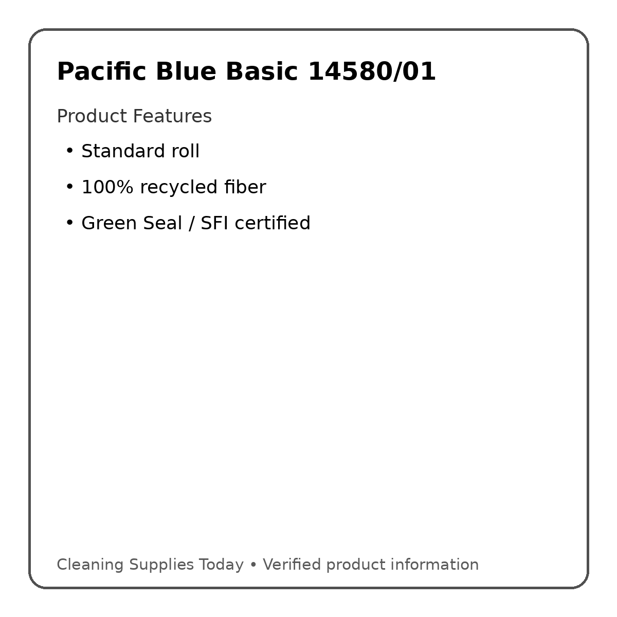 Pacific Blue Basic 14580/01 product features