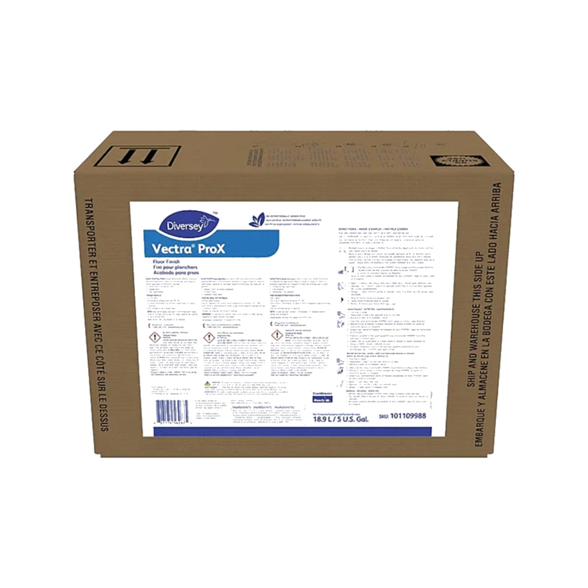 Diversey Vectra ProX Floor Finish, 19% Solids, 5 Gal – MPN 5105047 product on white background