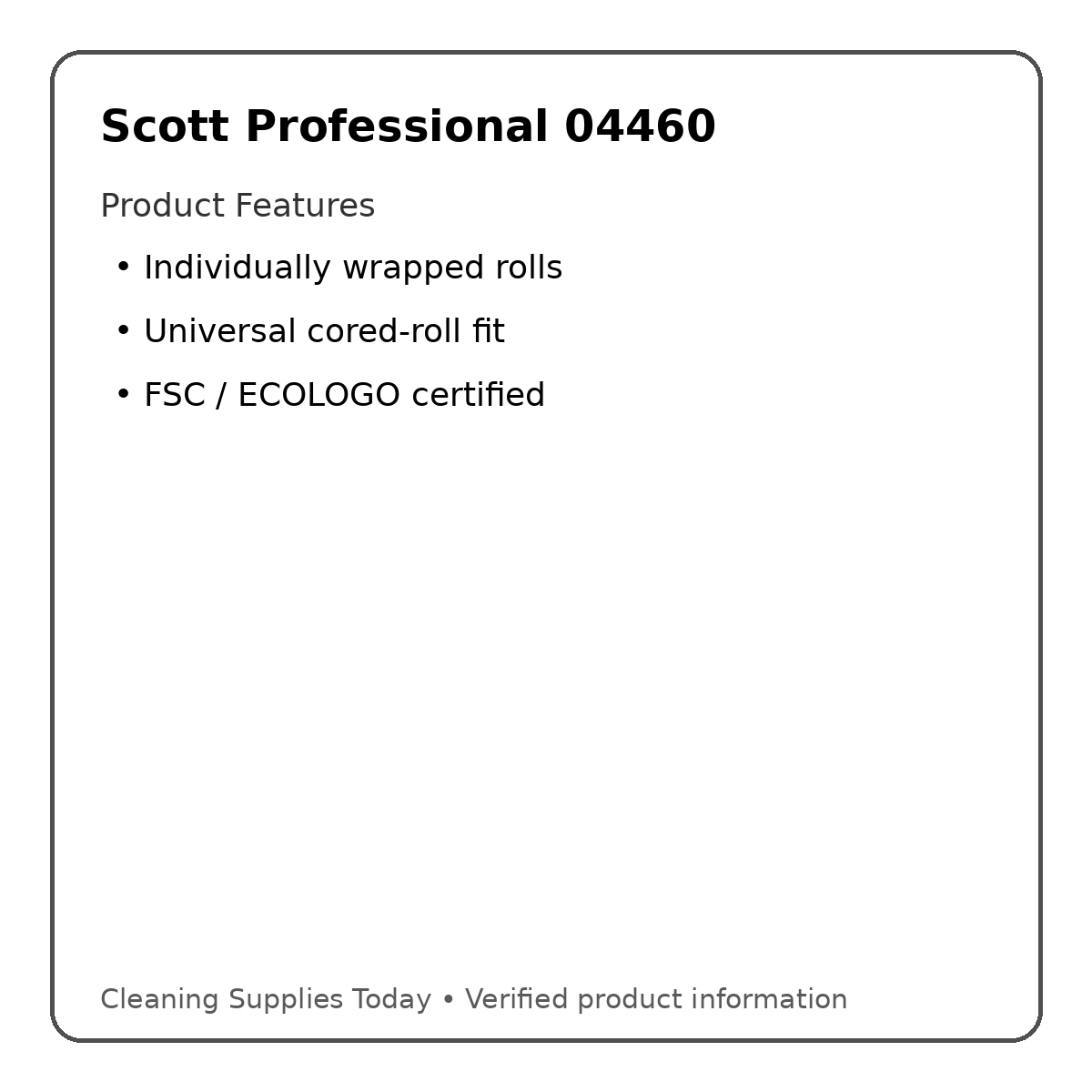 Scott 04460 product features