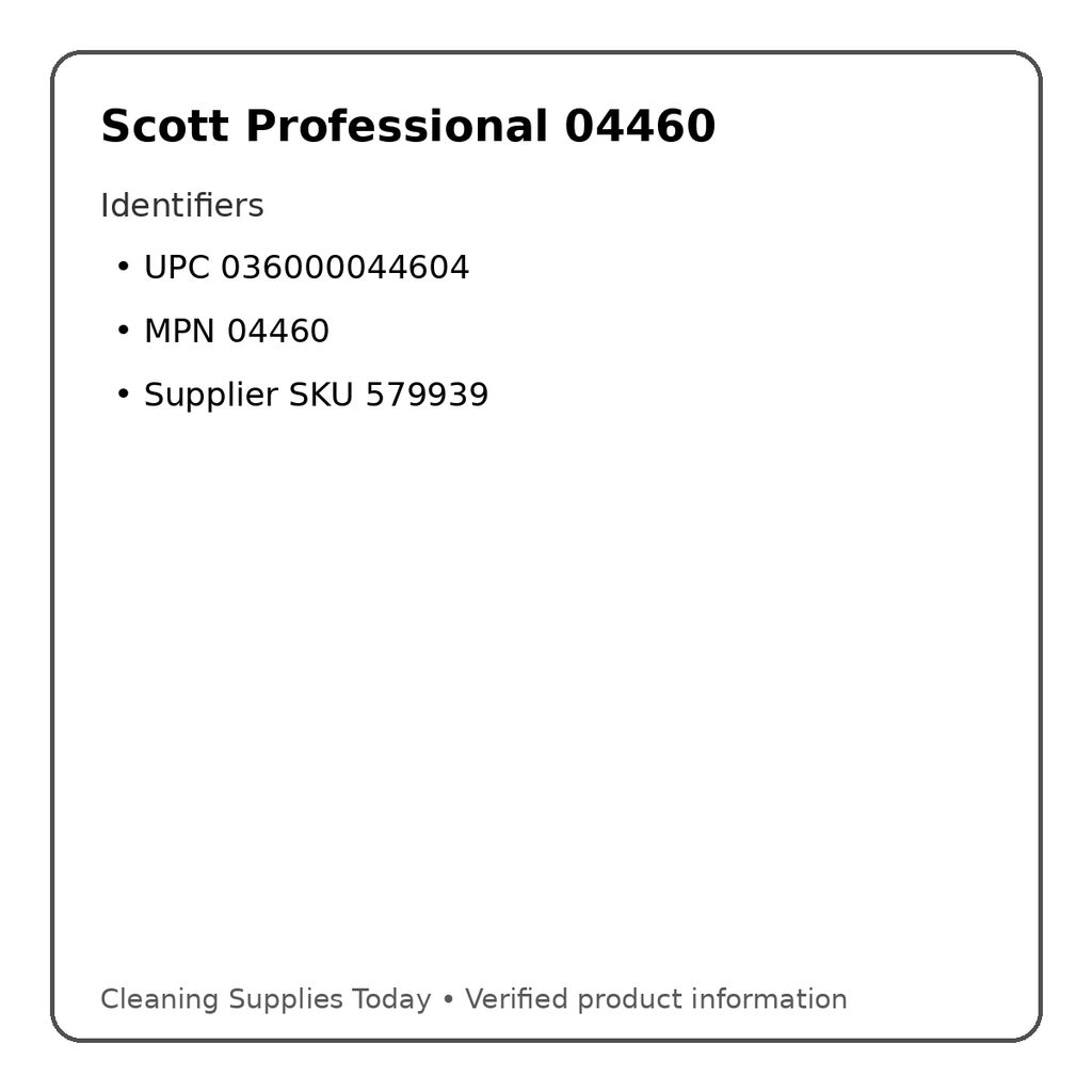 Scott 04460 identifiers