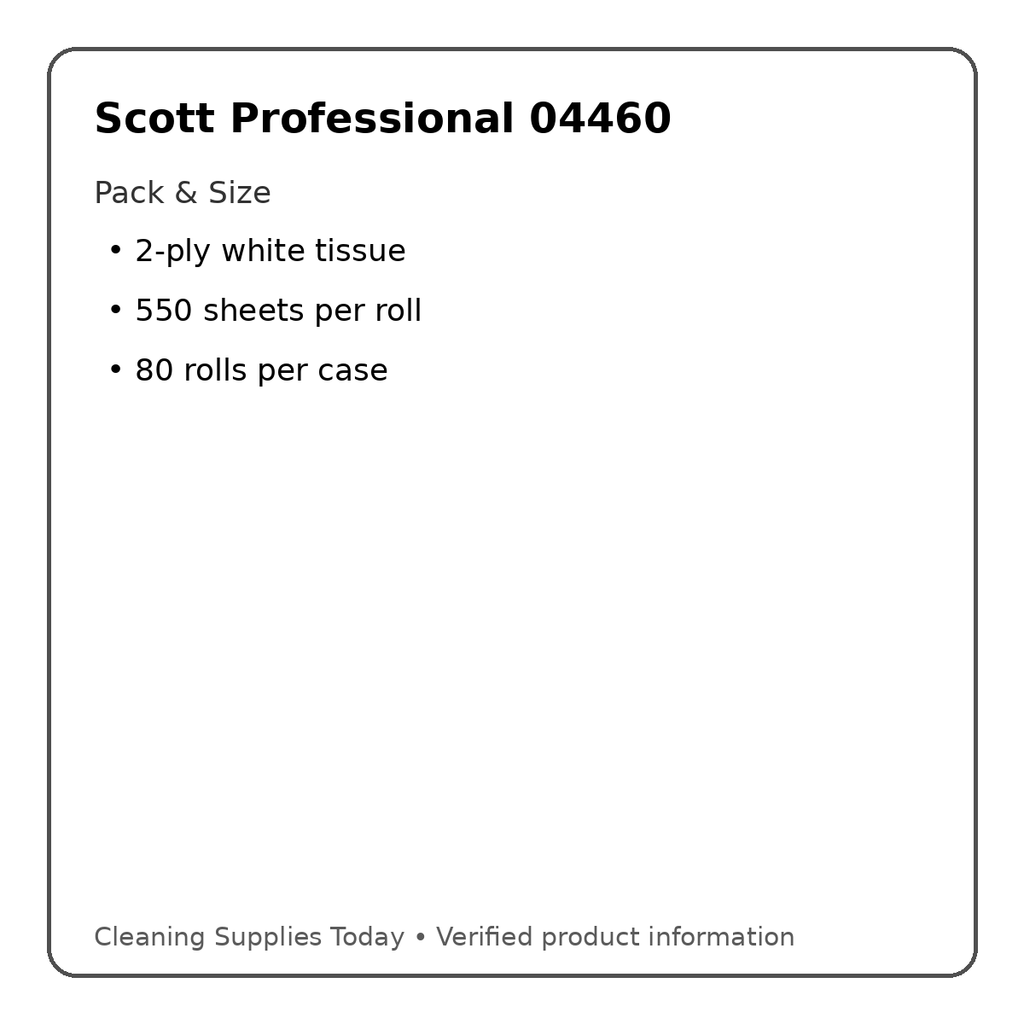 Scott 04460 pack and size details