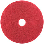 3M Red Buffer Pad 5100, 14 inch, 5/Case — representative 14-inch red pad, one of five in the case