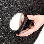 3M 7300 high productivity pad fiber thickness held in hand — product detail, 18-inch five-pad case