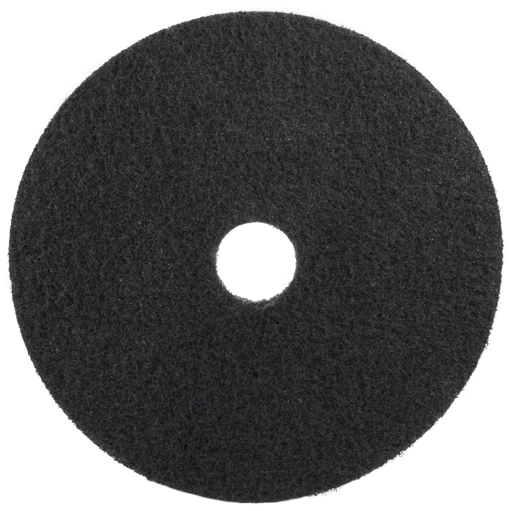 3M Black Stripper Pad 7200, 19 inch, 5/Case — representative single pad; listing contains five pads