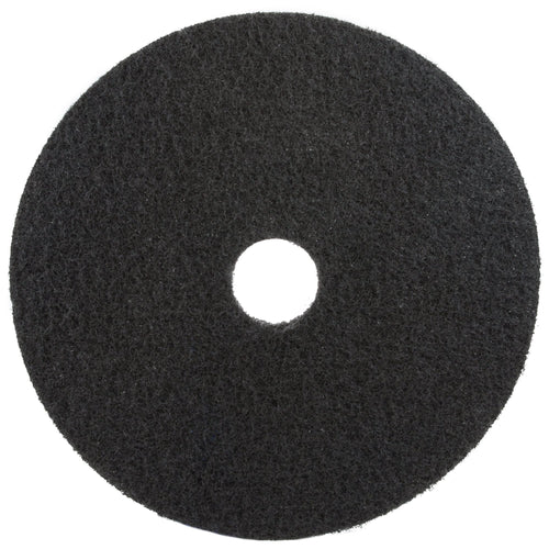 3M Black Stripper Pad 7200, 19 inch, 5/Case — representative single pad; listing contains five pads