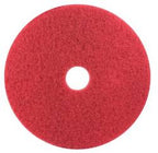 Coastwide Professional 17-inch red buffing pad; supplier product photo showing one pad; carton quantity stated separately