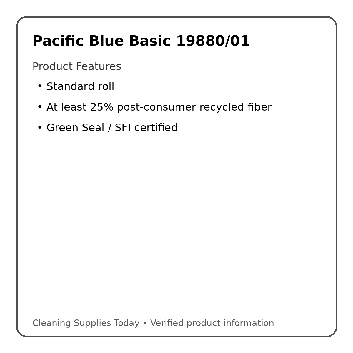 Pacific Blue Basic 19880/01 product features