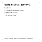 Pacific Blue Basic 19880/01 pack and size details