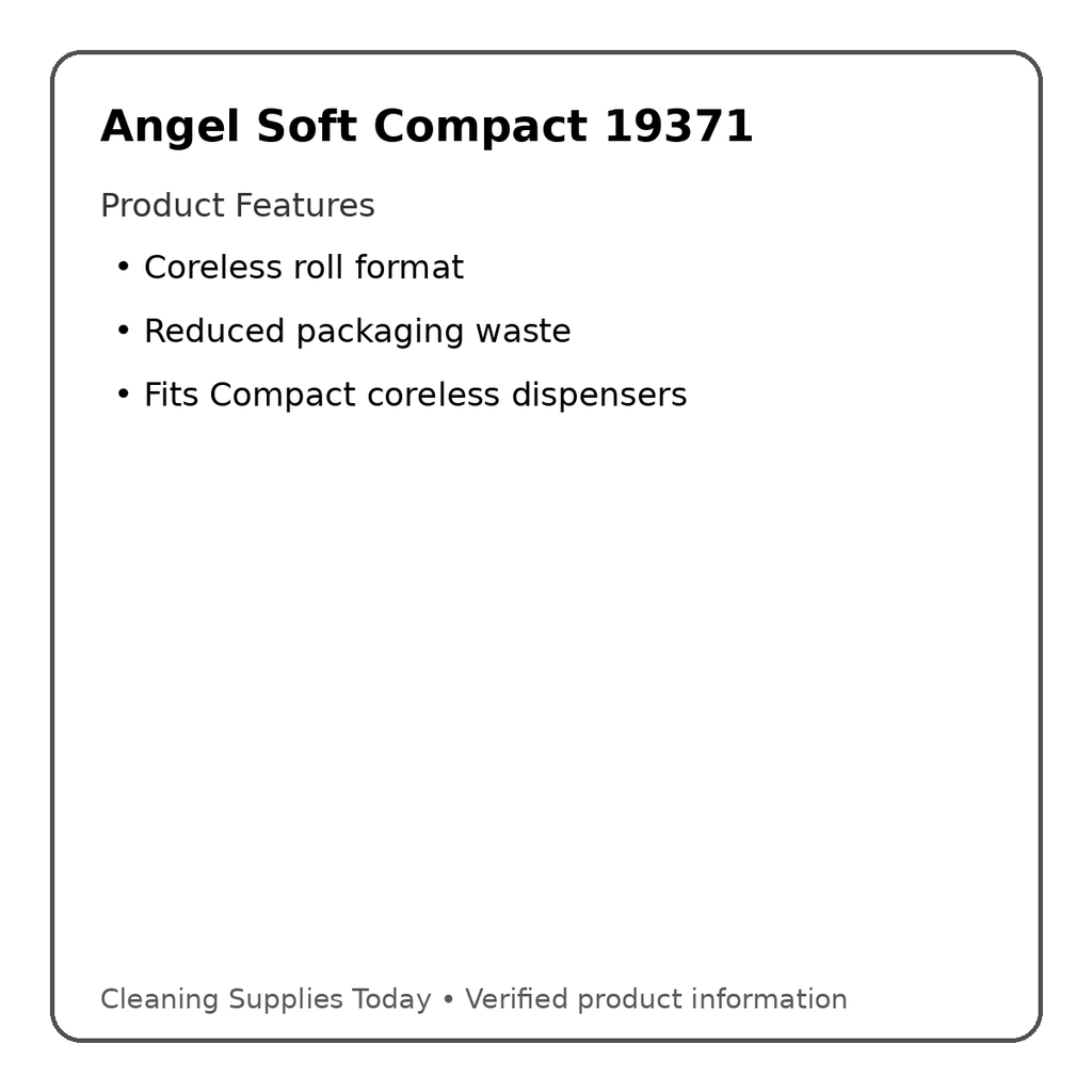 Angel Soft Compact 19371 product features