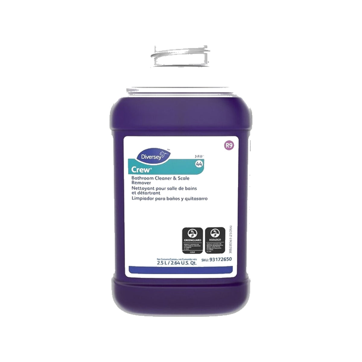 Diversey Crew 44 Restroom Cleaner J-Fill, 2.5 L, 2/Case – MPN 93172650 product on white background