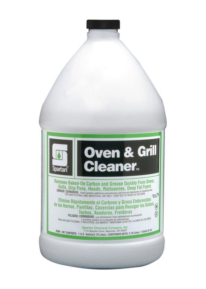 Spartan Oven & Grill Cleaner, Lemon, 1 Gal, 4/Case – 300404 — product photo; order quantity as listed