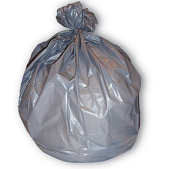 Coastwide 40–45 Gallon Silver Trash Bags, 1.7 mil, 50/Case