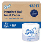 Scott Essential 2-Ply Toilet Paper, 473 Sheets, 80 Rolls – MPN 13217 product on white background