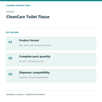 Cottonelle CleanCare Toilet Tissue, 150 sheets, 48 Rolls — product features
