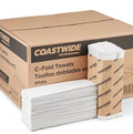 Coastwide Professional C-Fold Paper Towels, White, 2,400/Case – CW25383