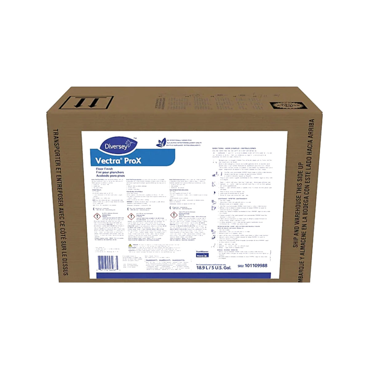 Diversey Vectra ProX Floor Finish, 19% Solids, 5 Gal – MPN 101109988 product on white background
