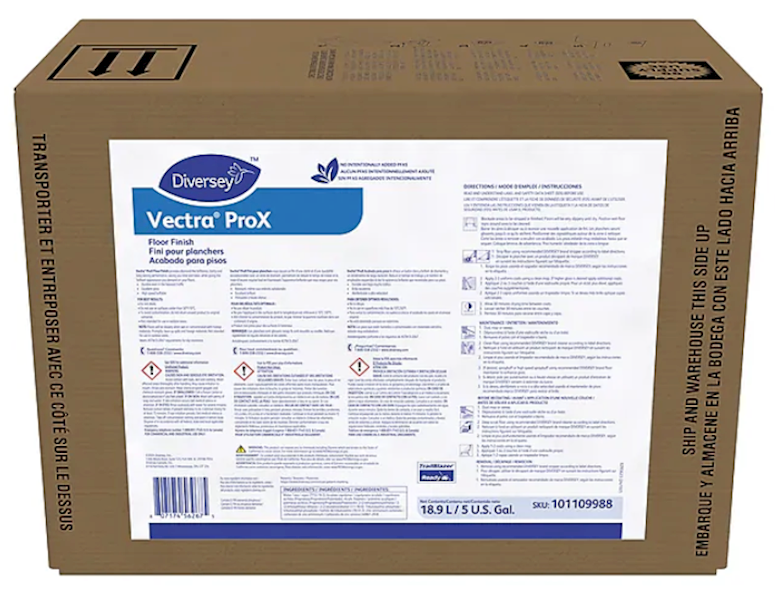 Diversey Floor Finish 5 Gallon BIB - Vectra ProX 19% Solids product image - Diversey Floor Finish - SKU 897277