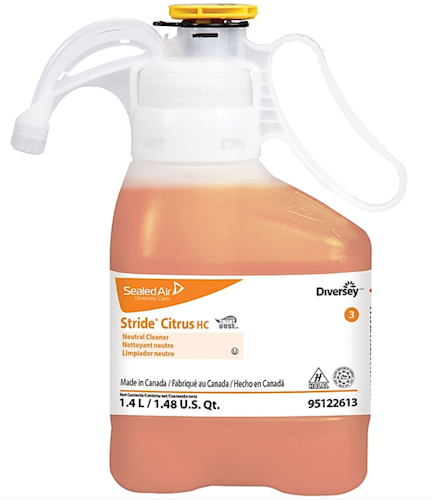 Multipurpose Neutral Cleaner 1.4L - Diversey Stride HC 3 SmartDose Citrus
