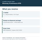 Diversey Prominence RTD — one 5 L bottle; product information card