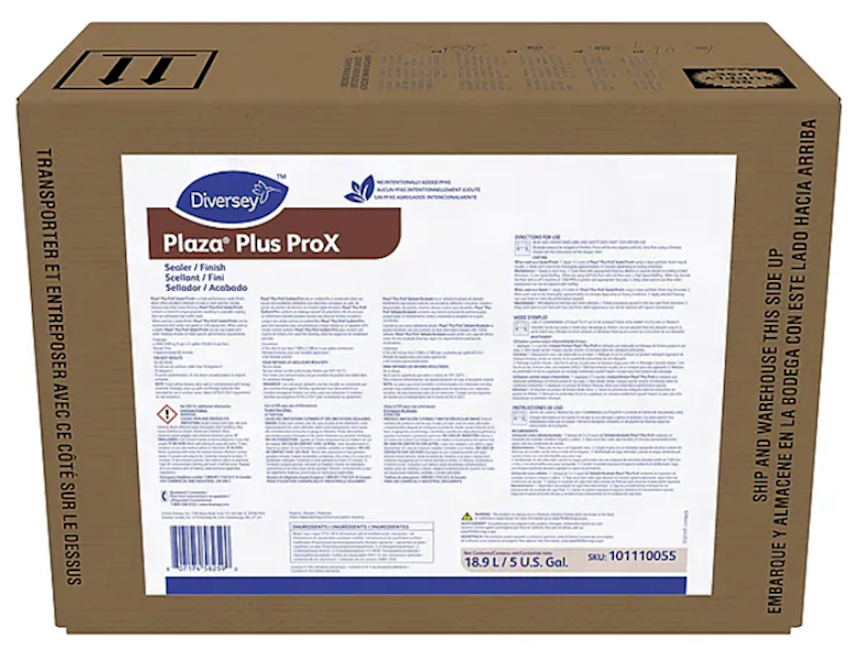 Diversey Plaza Plus ProX Stone Floor Sealer, 5 Gal BIB – MPN 101110055