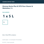 Diversey Revive Plus SC RTD Floor Cleaner & Maintainer, 5 L — pack-quantity diagram