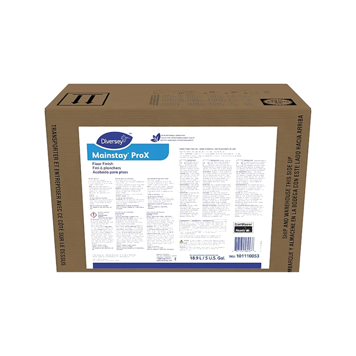 Diversey Mainstay ProX Floor Finish, 5 Gal BIB – MPN 101110053 product on white background
