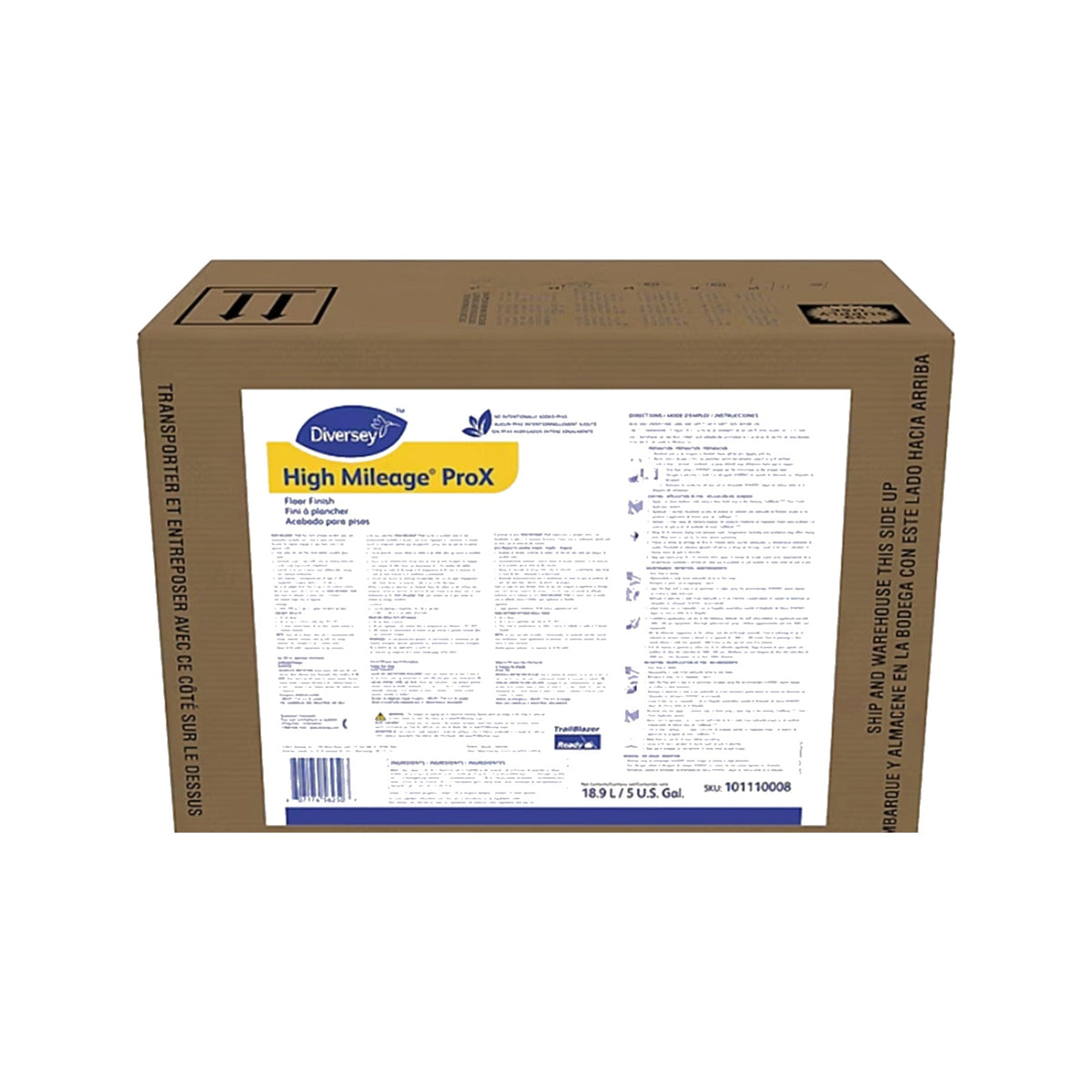 Diversey High Mileage ProX Floor Finish, 5 Gal BIB – MPN 101110008 product on white background