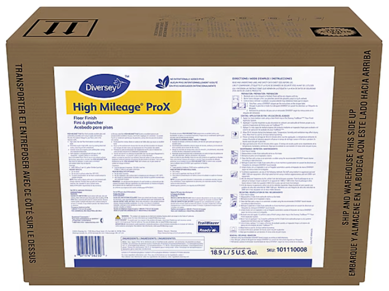 Diversey Floor Finish 5 Gallon BIB - High Mileage ProX product image - Diversey Floor Finish - SKU 915400