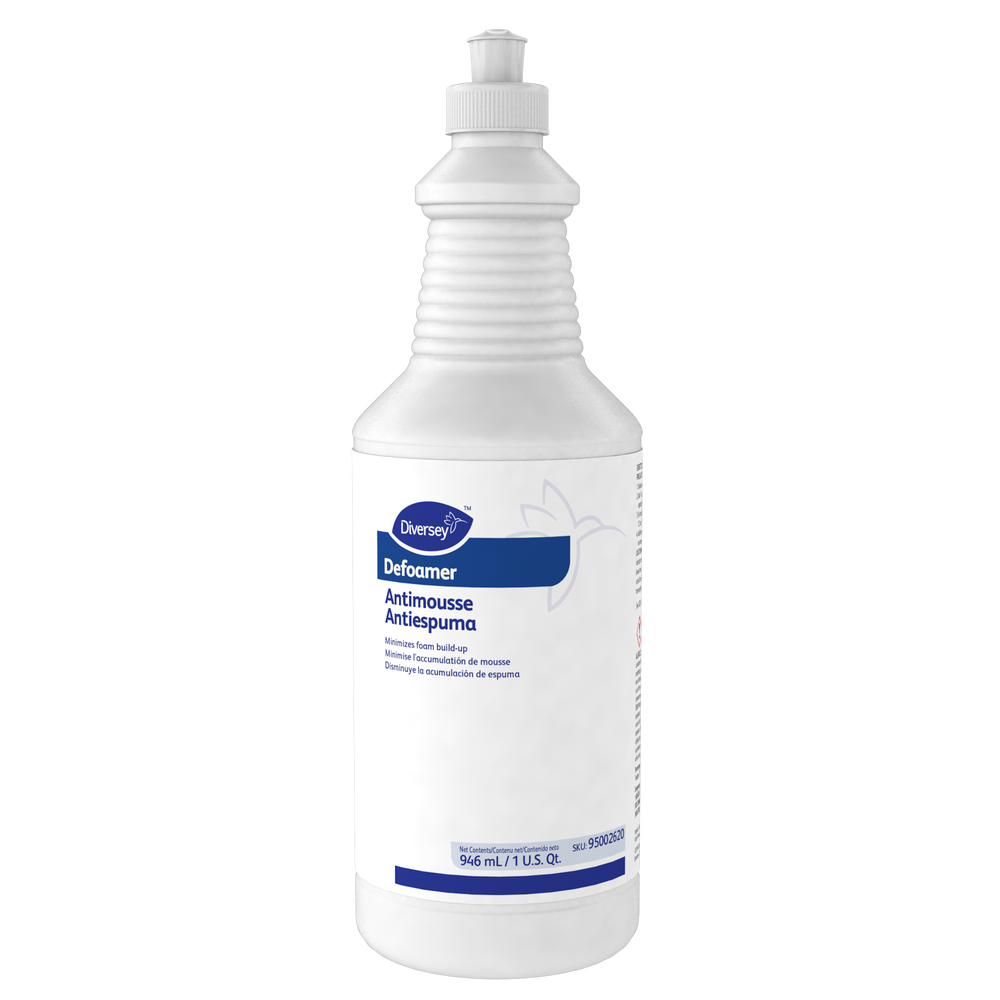 Diversey Defoamer 95002620, one 32 fl oz bottle front label; case includes six bottles