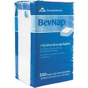 Dixie 96019 white beverage napkins, 4000 per case