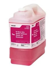 Ecolab 66 Heavy Duty Alkaline Bathroom Cleaner Disinfectant 2.5 Gallon