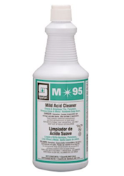 Spartan M95 HCl Acid Restroom Cleaner Pine Scent 1 Qt Bulk Min 2 Cases