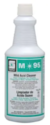Spartan M95 HCl Acid Restroom Cleaner Pine Scent 1 Qt Case of 12