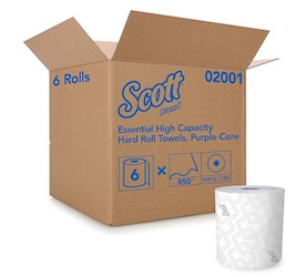 Scott Essential White Recycled Standard Roll Toilet Tissue – 2-Ply, 473 Sheets/Roll, Case of 80