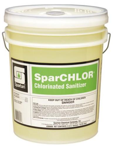 Spartan Food Production Sanitizer - Spartan - Chlorinated - Liquid Concentrate - 5 Gallon