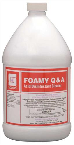 Spartan Foamy Q&A Disinfectant Citrus 1 Gal 16 Total 4CS 320204